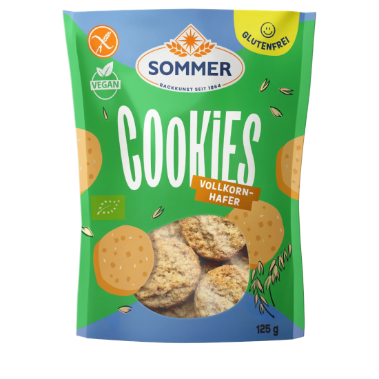 Cookies Vollkorn Hafer Sommer glutenfrei